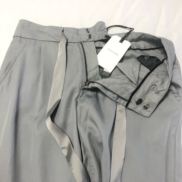 TAHARI NWT Pleated Trouser in Slate - Picture 6 of 9